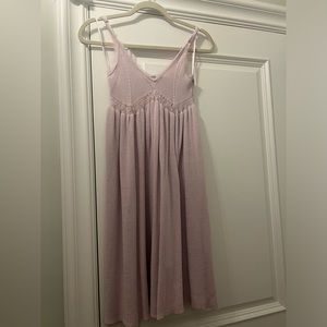 Zara lilac woven mini dress NWT